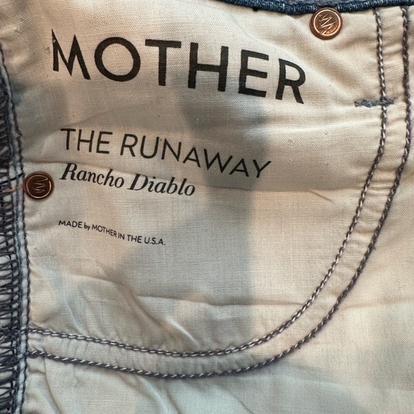 MOTHER Flare Jeans in Classic Blue - Picture 5 of 6